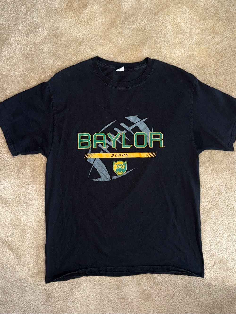 Hanes Baylor Bears Football NCAA Graphic T-Shirt L
